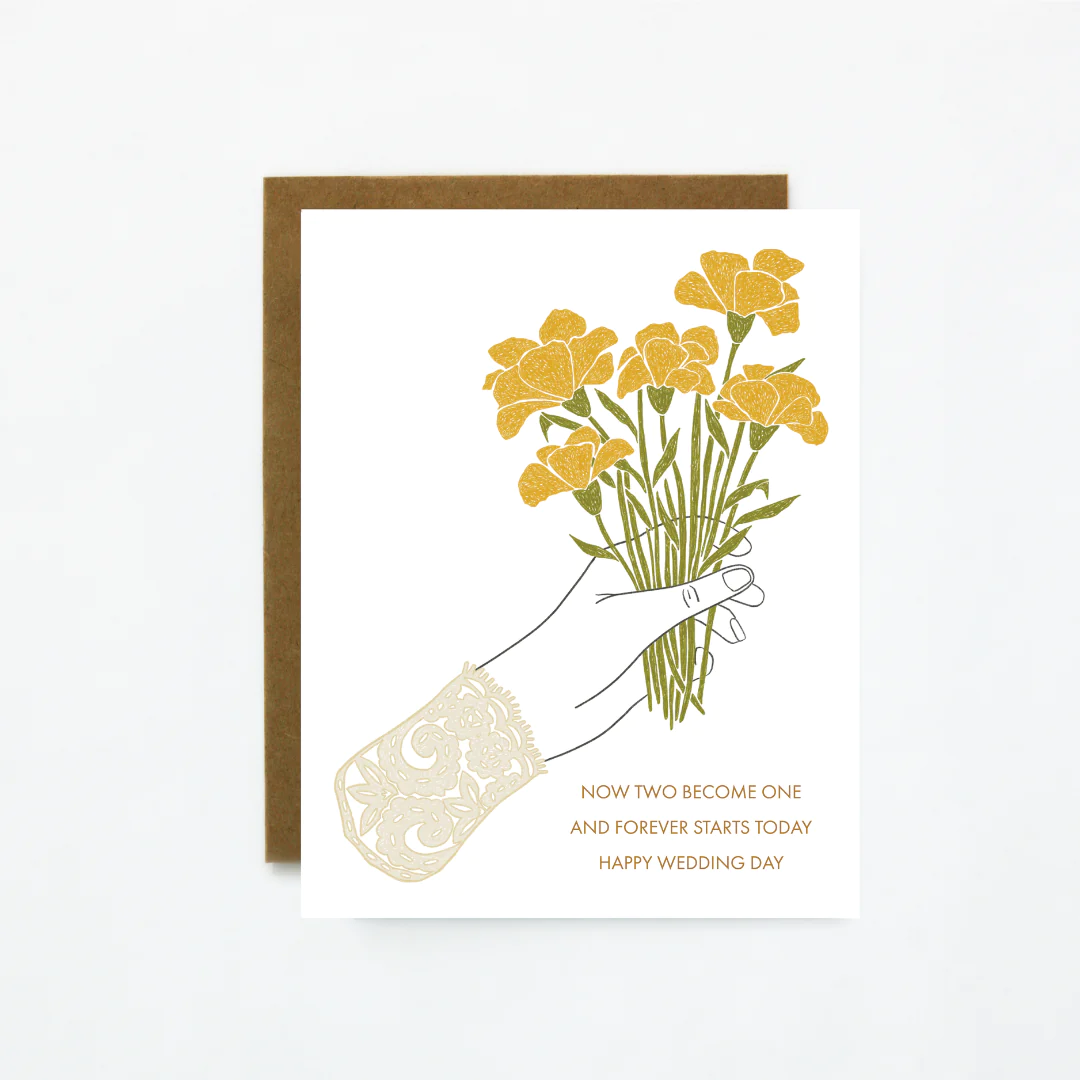 Quiet Lines Wedding/Engagement Card Forever Starts Today
